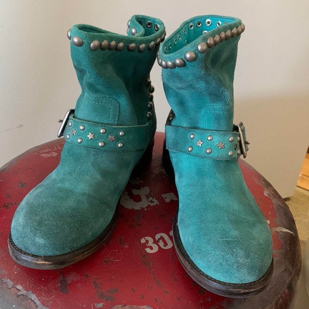 Suede Studded Boots